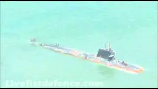 India's 1st Scorpene Submarine In Sea Trials