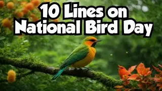 10 Lines On National Bird Day |Speech |Essay |Birds | 5 January |Migratory Birds | Facts About Birds