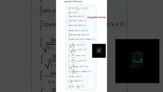 Integration formula | vision iq | vipul #integration #mathstricks #mathshorts