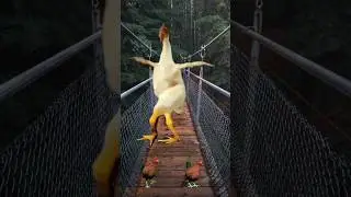 funny chicken dance 🐓🐓 chicken song #shorts #chickendance