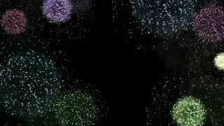 Festive firework blackscreen|| Star particles explosion || #festive #copyrightfreevideo