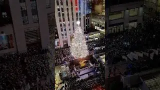 Рождественская ёлка Рокфеллер-центра 2025 года зажжена 😍🎄