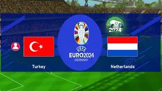 Football league 2024 gameplay  Euro 2024  Turkey vs Netherlands HD