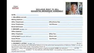 Residential Listing Agreement