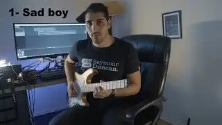 the 8 stages of guitar face