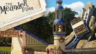Building A Theme Park Entrance THROUGH A Ride In Planet Coaster 2