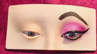 एकदम आसान तरीका 😱 makeup according colour wheel 🛞 eye makeup tutorial for beginners on mannequin 🙃😲