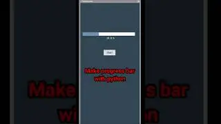 progress bar  with python | python tkinter 