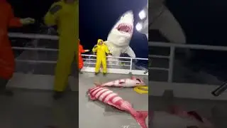 500lb Peppermint Angelfish FLOOD the Deck&hellip; Then SHARK + ORCA HIT the Rail😱