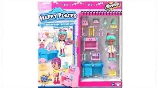 Shopkins Happy Places Bright Bunny Science Lab Welcome Pack Unboxing Toy Review