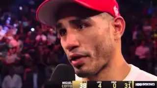Miguel Cotto KO Rodriguez Post Fight Max Kellerman Interview
