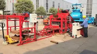 Uzbekistan Hydraulic Brick Block Making Machine QTJ4-18 Indonesia Pavement Block Machine