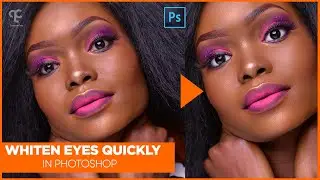 Eye and teeth whitening Quick Trick in Photoshop