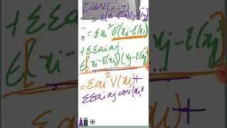Important theorem of the variance of sum of random Variables #results #bsc #exam #conceptual #im