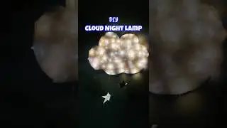 How to Make a Cloud Night Lamp at Home | Easy DIY Room Decor #youtubeshorts #diy #nightlamp #cloud