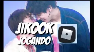 (Jikook)Jogando roblox