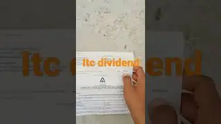 ITC dividend #sharemarket #itc #dividend