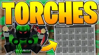 🌴 How to GET TORCHES in Roblox Skyblox... (SECRET ITEM)