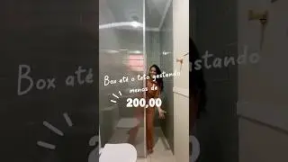 Fiz um box at&eacute; o teto com menos de 200,00🤑