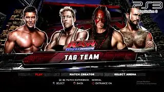 WWE '13 PS3 - Jack Swagger & Ted DiBiase VS Kane & CM Punk - Tag Team [2K][mClassic]