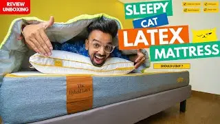 SleepyCat Hybrid Latex Mattress Review Unboxing | Best Latex Mattress In India | Firm Orthopedic #yt