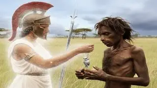 GODDESS ATHENA vs EARLY HUMANS ✨ A random visit or a blessing? | Survival challenge in Stone Age