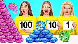 Wyzwanie 100 Warstw Żywności | Epicka Bitwa Na Jedzenie od Multi DO Challenge