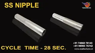 SS NIPPLE | REALTECH CNC MACHINE | VD-084 #cnc #vmc