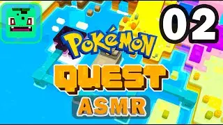 ASMR Pokemon Quest Gameplay Walkthrough Part 2 (1-2, 1-3, Boss)