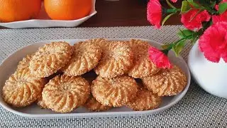 Gâteau/Sésame❤️🇩🇿🥰🌹😋حلوة الجنجلان/الجنجلانية حلوة جزاءرية تقليدية، ساهلة للتحضير و البنة هبال 🌹🥰😋🇩🇿