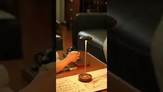 Cordless LED Table Lamp   Rechargeable Ash Wood & Aluminum Touch Lamp