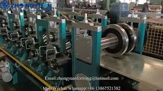 Auto CZ Section Interchangeable Roll Forming Purlin Cold Making Machine CZ 76-305mm