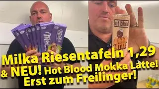 Top Angebote Lagerverkauf Freilinger KW24 - Milka Riesentafeln je 1,29, NEU Mokka Latte, Hot Blood