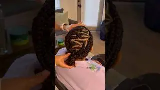 Прическа в стиле 90-х с косами | Натуральные волосы 😍✨ #прически #уходзаволосами #защитныеприческ...