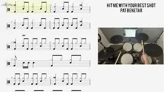 How to Play 🥁   Hit Me With Your Best Shot   Pat Benetar