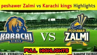 PSL2020||Peshawer Zalmi VS Karachi Kings Match Full Highlights