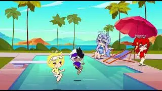 Turma da batatinha na piscina 💦+cena bônus de potatoduck 