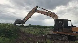 Excavator CAT Working Farm excavation​ Cleaning Mud #26
