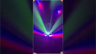 KTV/Bar Six-Head Beam Moving Head Light, Rotating Bee-Eye Laser Flashing Light, Voice-Controlled