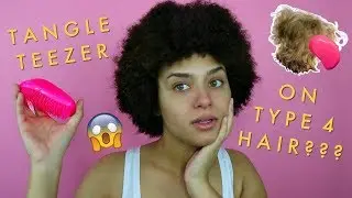 Использование Tangle Teezer для волос 4-го типа | Обзор Tangle Teezer