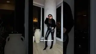 GRWM: Styling Leather Pants✨ #ootd #fashiontrends #fashionstyle #fashion #style #outfit #shorts