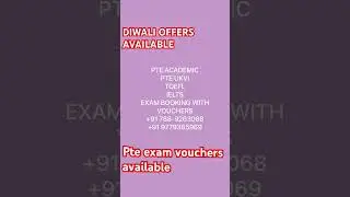 Pte Exam Vouchers || Pte Online & Offline classes Available || #pte #shorts #vouchers #classes