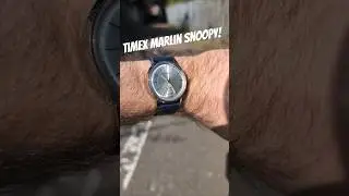 Timex Marlin Snoopy - blue leather strap #watches #timex #snoopy