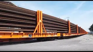 Bending Steel! NS E49 w/ Continuous Welded Rail Train Rounding the Curve in New Bern, NC - 3/30/2019