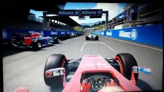 Kimi Raikkonen onboard start in Austria F1 2014