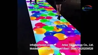 #DanceFloorLed , # floortilesLEDdisplay,Stage dynamic large screen interactive induction Big screen