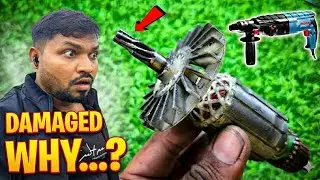 ▶️ Hammer drill machine Repair || 2-26mm hammer drill machine Armature Damage problem