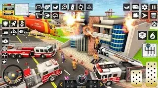 Emergency Fire Truck Simulator / Fire Truck Rescue opretion 3d Gameplay / Android Gameplay