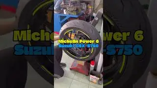 Michelin Power 6 - Suzuki GSX-S750 #premiumsportcycles #psc #tyre #asmr #youtube #reels #fyp #shorts