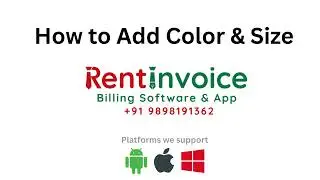 How to Add Dynamic Sizes & Colors Features Customization Software & Customize Rent Invoice App
